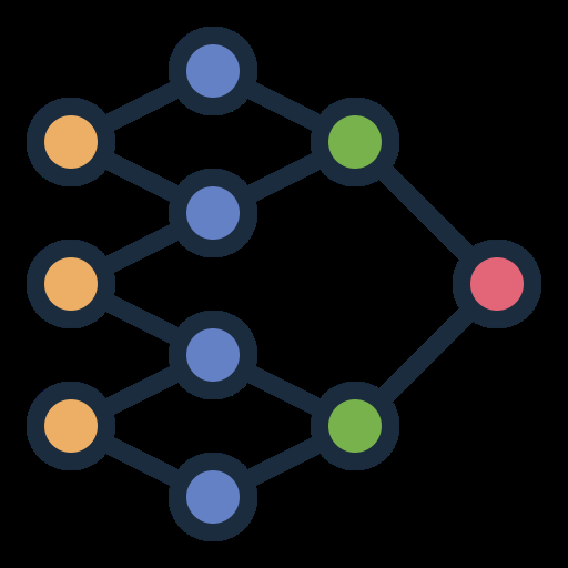 Icono de red neuronal representativo del método In-Context Unlearning, que propone simular el olvido mediante demostraciones en el prompt sin modificar los pesos del modelo.