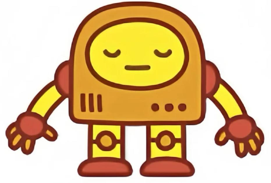 Ilustración de la mascota del framework BiasFilter, un robot con expresión neutral que simboliza el módulo de detección y filtrado de sesgos operando entre el LLM y el usuario.